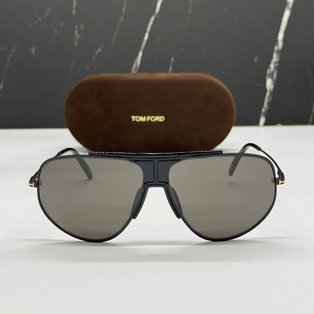 NEW TOM FORD ADDISON TF928 02A BLACK MEN SUNGLASSES TOM FORD FT0928 02A